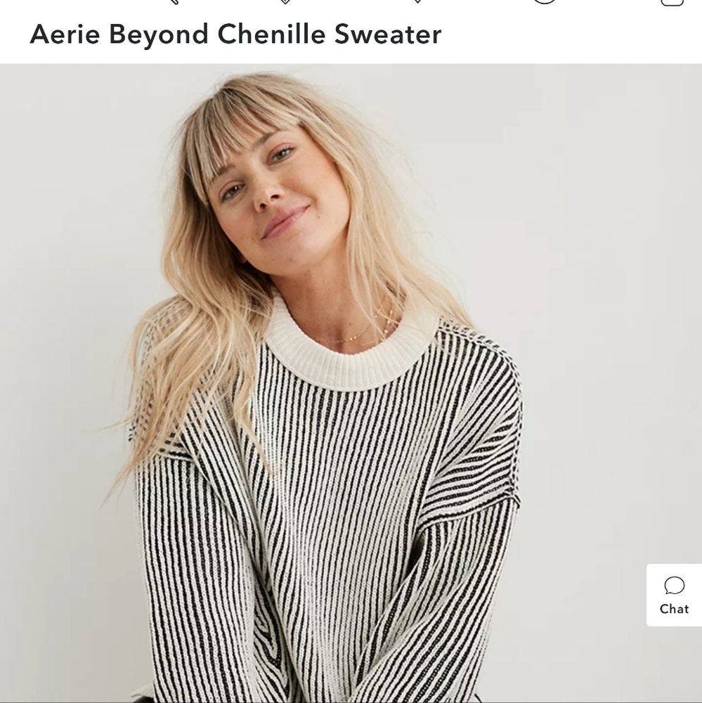 Aerie Beyond Chenille XS Black Obsidian